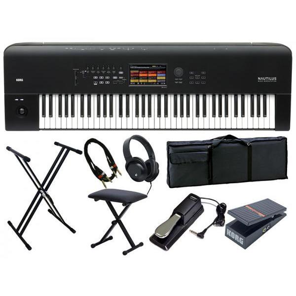 KORG - (コルグ) NAUTILUS-73 ライブ仕掛ける 1・［ワークステーションシンセサイザー］ 楽器、器材-鍵盤楽器、ピアノ
