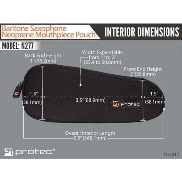 PROTEC(プロテック) N277 バリトンサックス マウスピースホルダー ブラック マウスピースポーチ ケース baritone