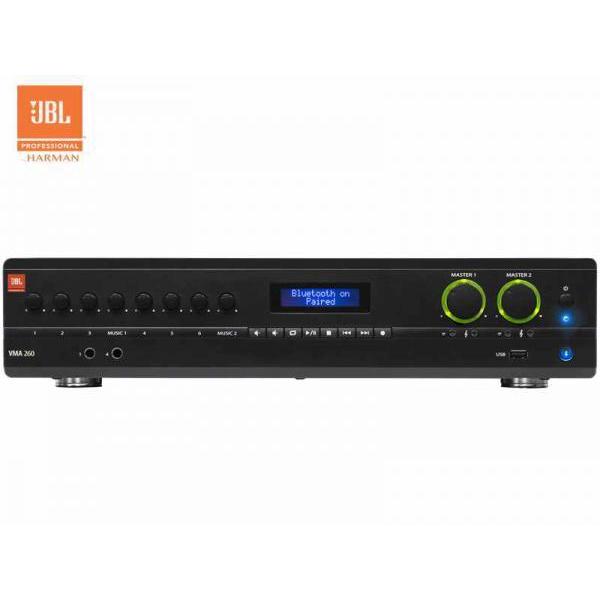 JBL VMA 260 ◆ 2チャンネル パワーアンプ   60W+60W  ( ハイ・ロー兼用 ) Bluetooth受信機内蔵 ストリーミング再生【5月30日時点、僅少数在庫あり △ 】｜watanabegakki