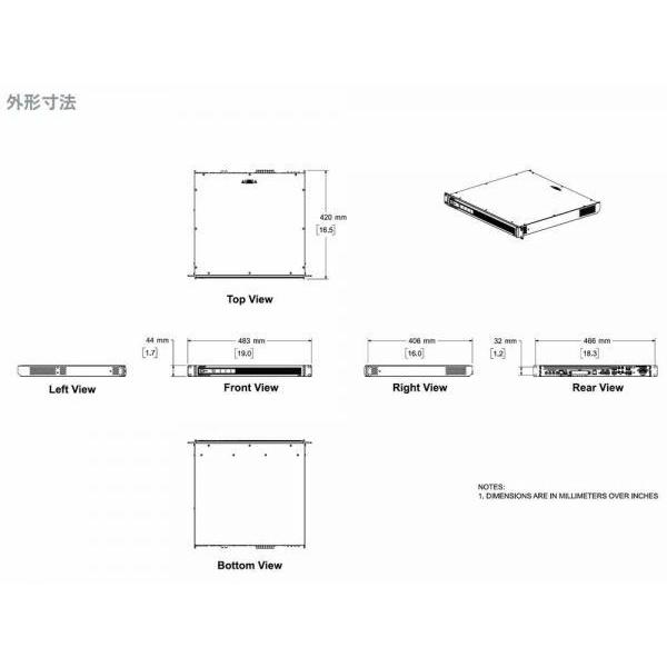 BOSE(ボーズ) P4300A ◆  パワーアンプ  300W × 4ch  、 600W × 2ch 商業空間 設備用途向け PowerSpace【5月25日時点、在庫あり 】の画像