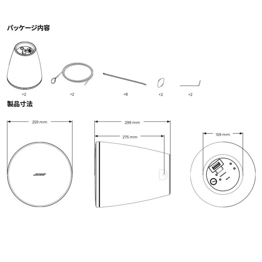 BOSE（ボーズ） DM5P PAIR BLK ( ペア / 2本入 ) 吊り下げ ペンダント