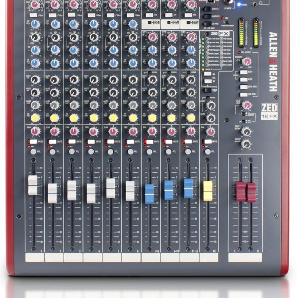 ALLEN＆HEATH(アレンアンドヒース) ZED12FX エフェクト内蔵 12chアナログミキサー (マイク入力6ch) ZED12FX