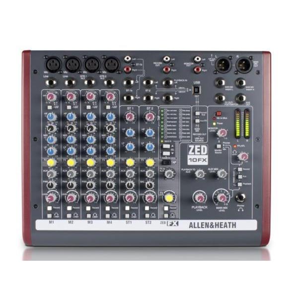 ALLEN＆HEATH(アレンアンドヒース) ZED-10FX ◇ 内蔵エフェクト搭載