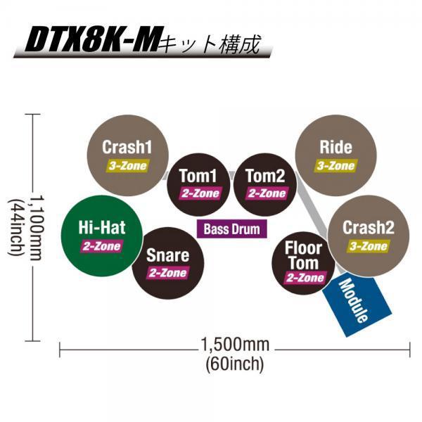YAMAHA(ヤマハ) DTX8K-M REAL WOOD エレドラ 電子ドラム 【 4月6日時点メーカー在庫無し   ロゴ入りヘッドホン付き  】の画像