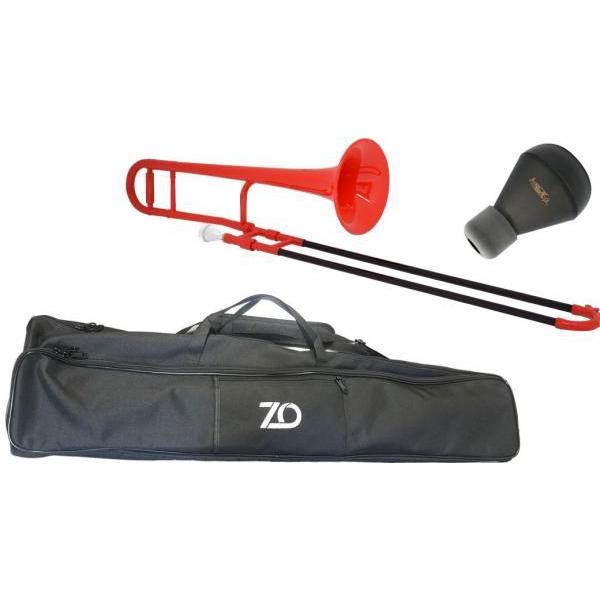 ZO(ゼットオー) TTB-01 テノールトロンボーン 赤いこと 細管 降車口 可塑性物質 管楽器 tenor trombone red ミュート 仕掛ける C 北海道 沖縄 離島不可 トロンボーン-楽器、器材-楽器、手芸、コレクション