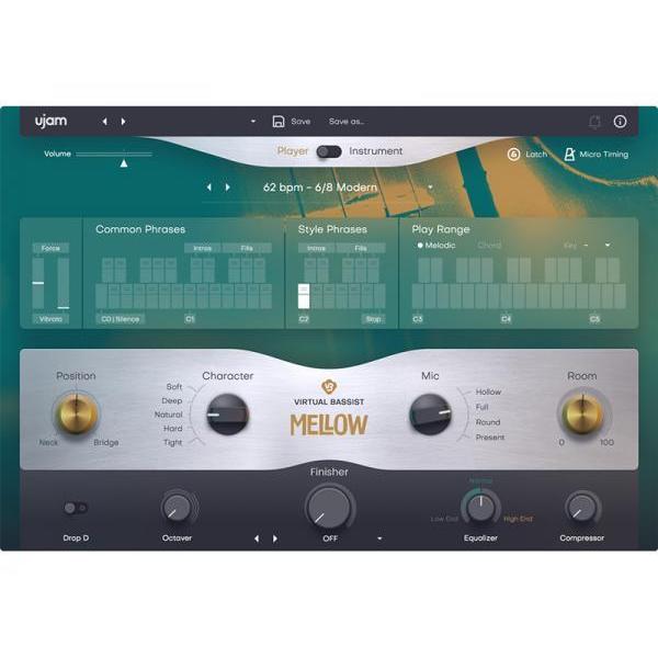 UJAM(ユージャム) Virtual BASSIST MELLOW 2 ベース音源 DTM DAW
