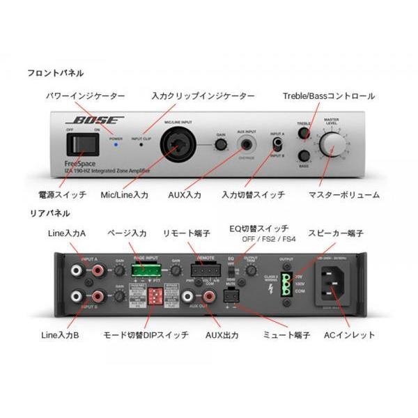 BOSE(ボーズ) DM2C-LP W/ホワイト 5ペア ( 10台 ) 天井埋込 ハイインピ BGMセット( IZA190-HZ v2)【4月13日時点、在庫あり 】の画像