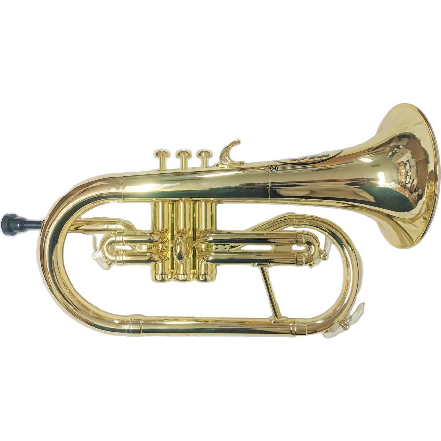 ZO(ゼットオー) FL-08 フリューゲルホルン ゴールド アウトレット プラスチック 管楽器 Flugel horn gold セット B　北海道 沖縄 離島不可