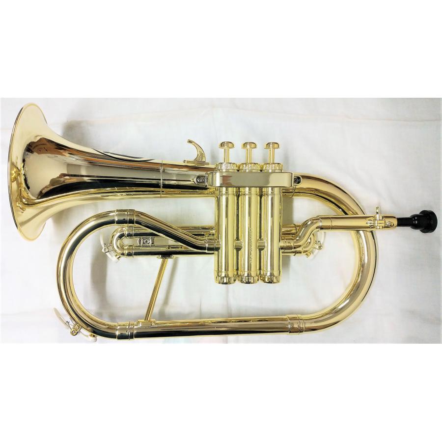 ZO(ゼットオー) FL-08 フリューゲルホルン ゴールド アウトレット プラスチック 管楽器 Flugel horn gold セット B　北海道 沖縄 離島不可