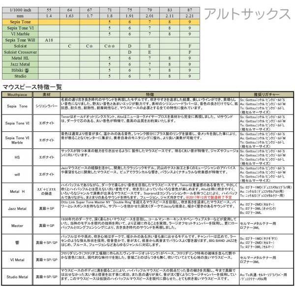Gottsu(ゴッツ) 8 セピアトーン ジャズメタル アルトサックス マウス 