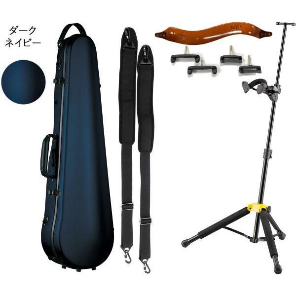 Carbon Mac CFV-2S S-NVY サテン ダークネイビー バイオリン ケース 4