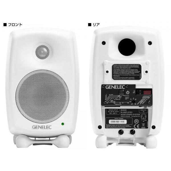 GENELEC パワードスピーカー ペア（ホワイト） 数量限定特価] GENELEC 8020DWM (ホワイト) スタンドセット スタジオ