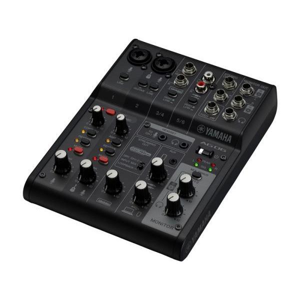 YAMAHA(ヤマハ) AG06MK2 B ブラック 配信用 ライブストリーミングミキサー オーディオインターフェイス
