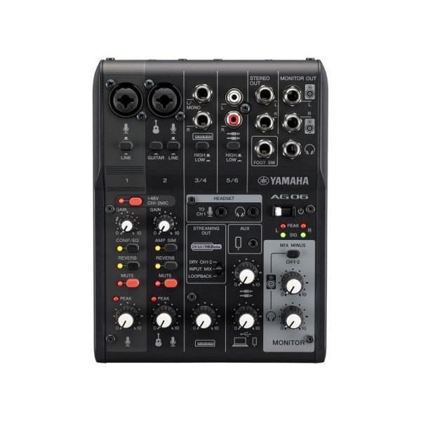 YAMAHA（ヤマハ） AG06MK2 B ブラック 配信用 ライブストリーミング