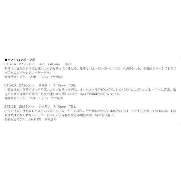 BEST BRASS TB-L-7D トロンボーン ユーフォニアム マウスピース