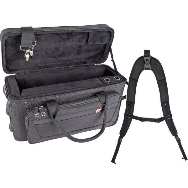 PROTEC(プロテック) PB312 コルネット ケース ブラック セミハードケース バックパックストラップ  BP-STRAP セット Cornet case black 北海道 沖縄 離島不可