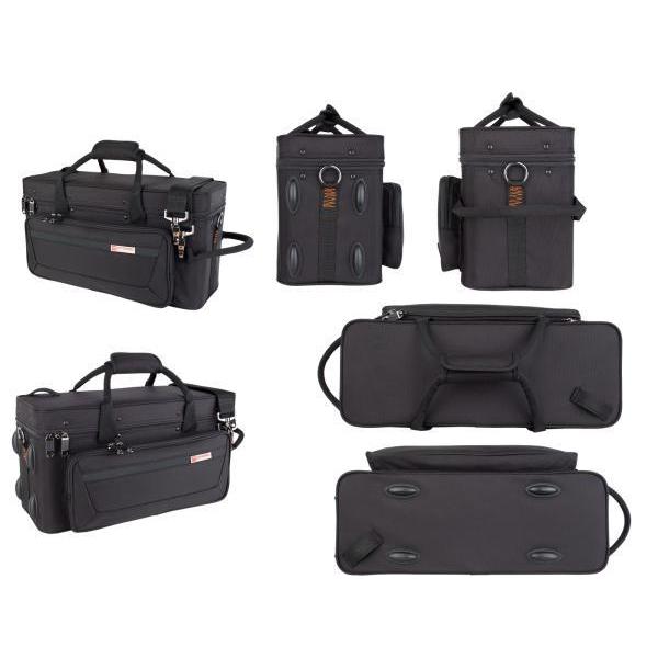 PROTEC(プロテック) PB312 コルネット ケース ブラック セミハードケース バックパックストラップ  BP-STRAP セット Cornet case black 北海道 沖縄 離島不可の画像