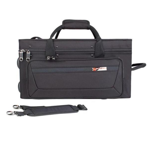 PROTEC(プロテック) PB312 コルネット ケース ブラック セミハードケース バックパックストラップ  BP-STRAP セット Cornet case black 北海道 沖縄 離島不可の画像