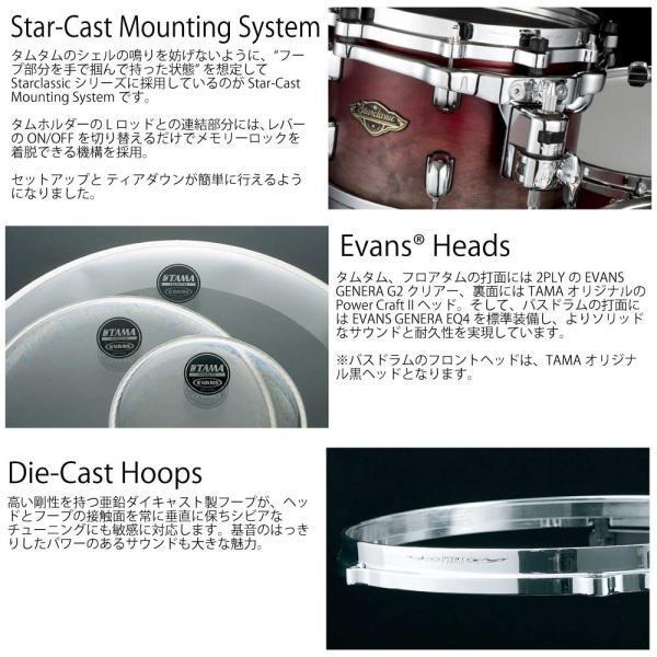 TAMA TAMA(タマ) Starclassic Walnut/Birch Drum Kits WBS42S-SAF 
