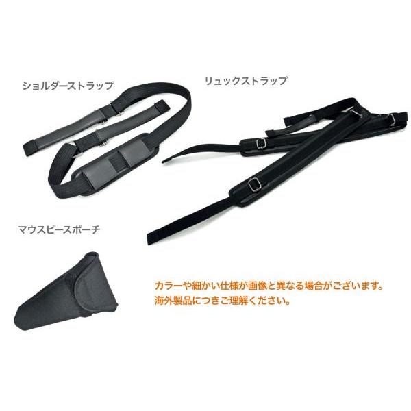 Marcus Bonna(マーカスボナ) MB02CL PR クラリネット ダブル ケース Bb管 A管 2本 パープル ナイロン リュック セミハード clarinet case 北海道 沖縄 離島不可の画像