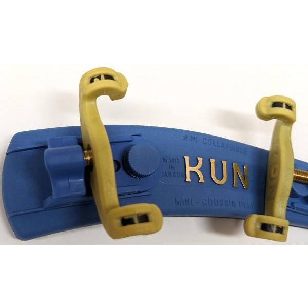 KUN(クン) バイオリン用 肩当て コラプシブル ブルー 折りたたみ 1/4 1