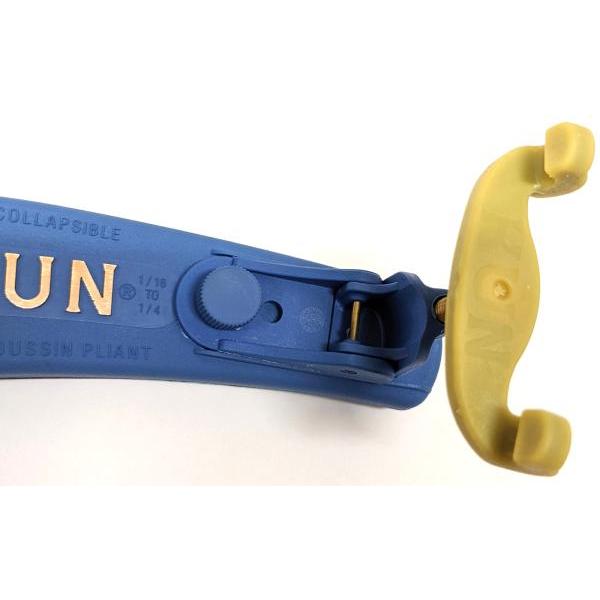 KUN(クン) バイオリン用 肩当て コラプシブル ブルー 折りたたみ 1/4 1