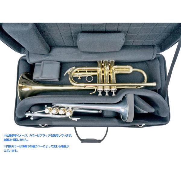 Marcus Bonna MB03TPC BK トリプル ケース トランペット 2本 ピッコロ