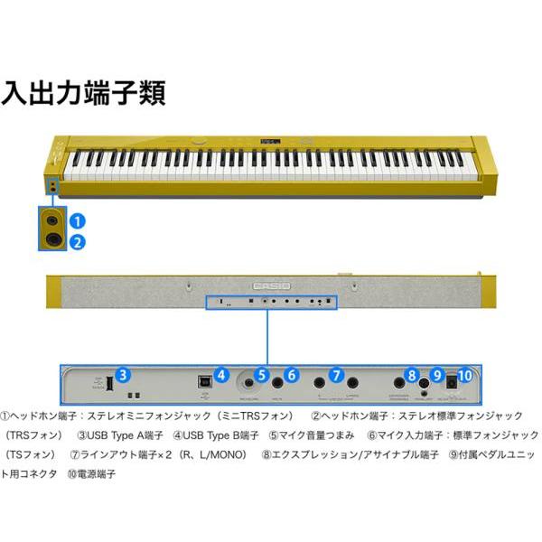 CASIO(カシオ) PX-S7000 WE 電子ピアノ88鍵盤 デジタルピアノ  Privia ホワイトの画像