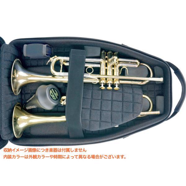 Marcus Bonna(マーカスボナ) MB02TPS BK トランペット ダブル ケース ブラック ナイロン製 ソフトケース