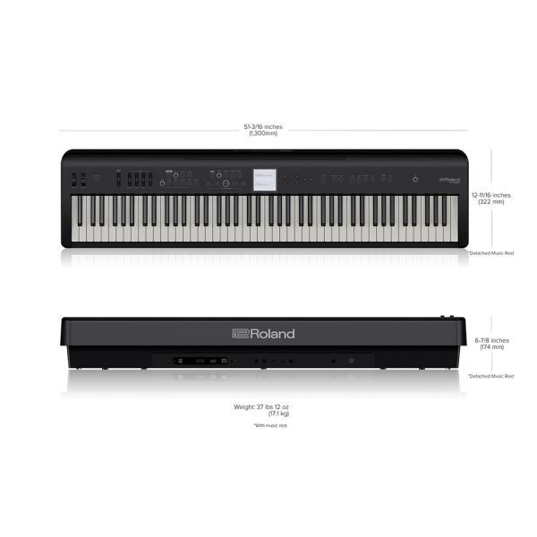 Roland(ローランド) 電子ピアノ FP-E50-BK 簡易練習セット 88鍵盤 ピアノタッチ