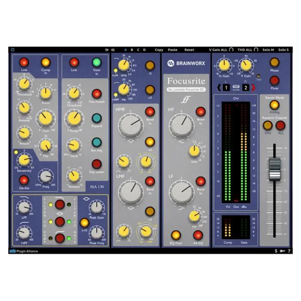 Plugin Alliance(プラグインアライアンス) Brainworx bx_console Focusrite SC プラグイン ...