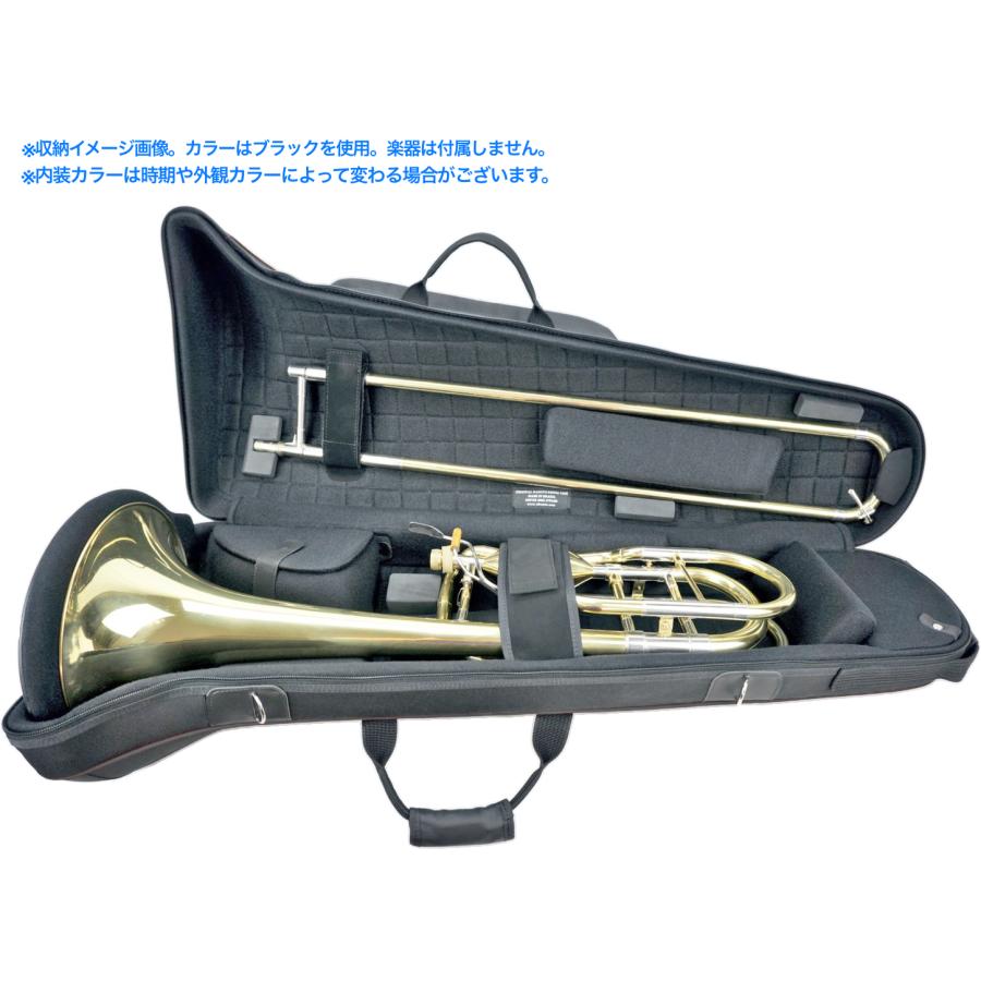 マーカスボナ　バストロンボーンケース 【特注クロコダイル調レザー】 マーカスボナ バストロンボーンケース 【特注クロコダイル調