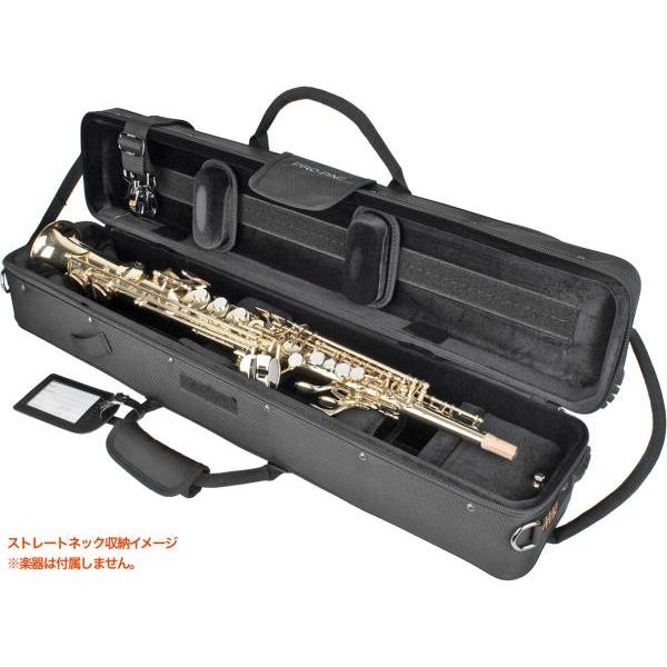 PROTEC PB310 ソプラノサックス ケース セミハードケース ショルダー  デタッチャブル ストレート Soprano saxophone case black   北海道 沖縄 離島不可｜watanabegakki｜03