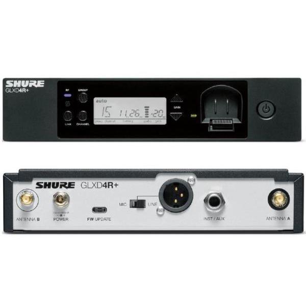 SHURE GLXD24R+/B58 ◆ 2.4GHz帯 BETA58Aヘッド ハーフラック型受信機付 ボーカルワイヤレスシステム GLXD24R+J/B58-Z2【5月15日時点、少数在庫あり △ 】の画像