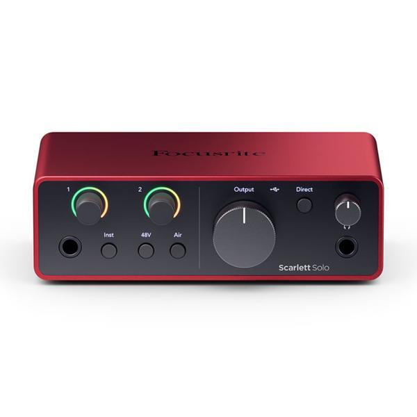 Focusrite(フォーカスライト) Scarlett Solo (gen4)   国内正規品 オーディオインターフェイス DAW DTMの画像