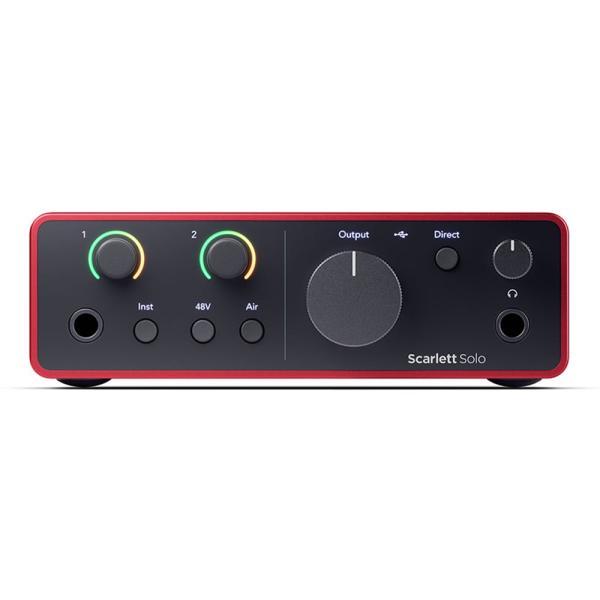 Focusrite(フォーカスライト) Scarlett Solo (gen4)   国内正規品 オーディオインターフェイス DAW DTMの画像