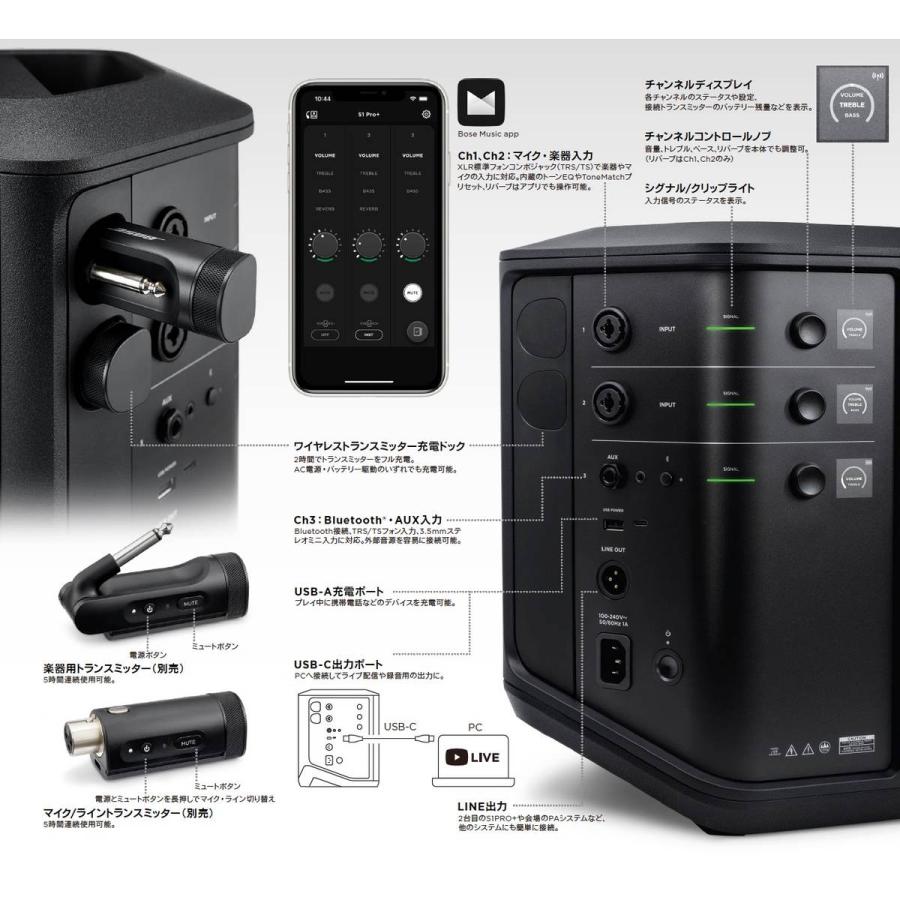 BOSE（ボーズ） S1 Pro+ ( プラス plus ) 専用充電式バッテリー付 (1台