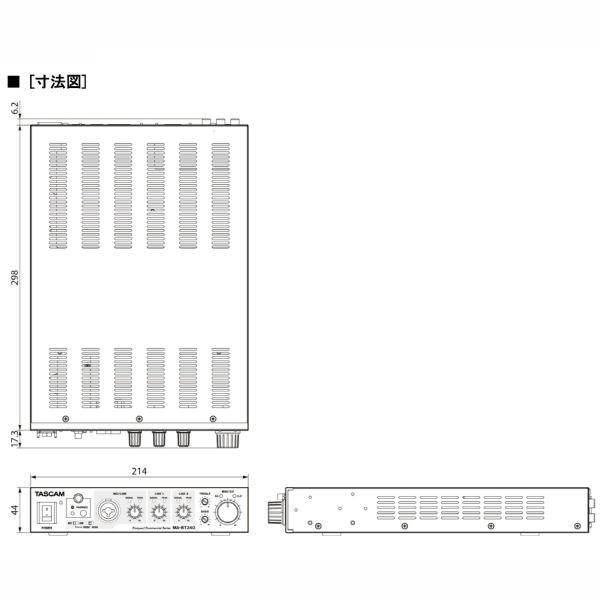 TASCAM(タスカム) MA-BT240 ◆ Bluetooth対応 パワーアンプ  ハイ/ローインピーダンス両対応 マイク入力対応【5月10日時点、在庫あり 】｜watanabegakki｜08