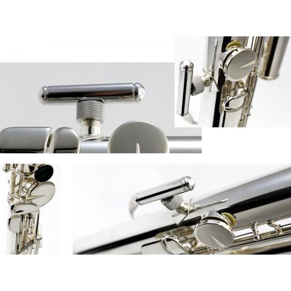 Pearl Flute PFB-305BE バスフルート 横型 H管 管楽器 管体 洋銀製 銀
