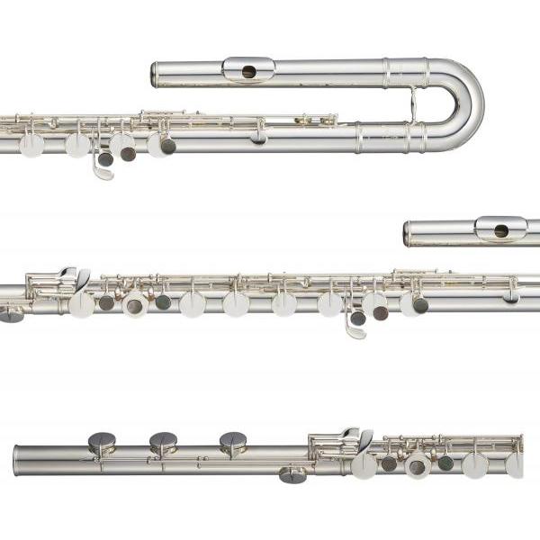 Pearl Flute PFB-305BE バスフルート 横型 H管 管楽器 管体 洋銀製 銀