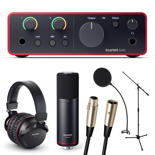 Focusrite(フォーカスライト) Scarlett Solo StudioPack (gen4) マイク