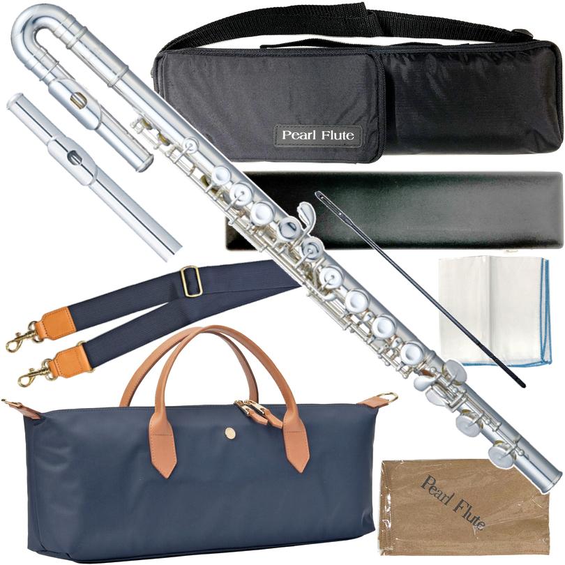♦ほぼ未使用♦Ｕ字頭部管付 パール フルート PF-505EUS♦極美品♦Eメカ Pearl Flute(パールフルート) PF-505EUS U字 フルート ストレート頭部
