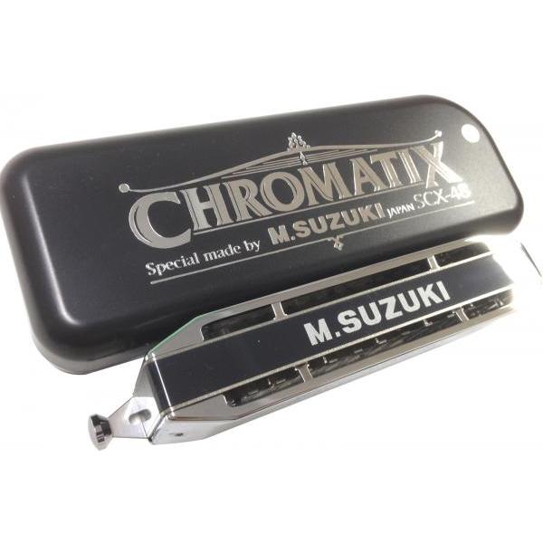 SCX-48 スライド式 クロマチックハーモニカ 12穴 日本製 樹脂ボディ Chromatic Harmonica クリーナー セット B　北海道 沖縄 離島不可 【XPRESSION】
