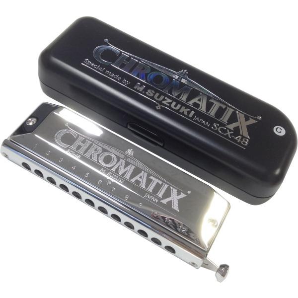 SCX-48 スライド式 クロマチックハーモニカ 12穴 日本製 樹脂ボディ Chromatic Harmonica クリーナー セット B　北海道 沖縄 離島不可 【XPRESSION】