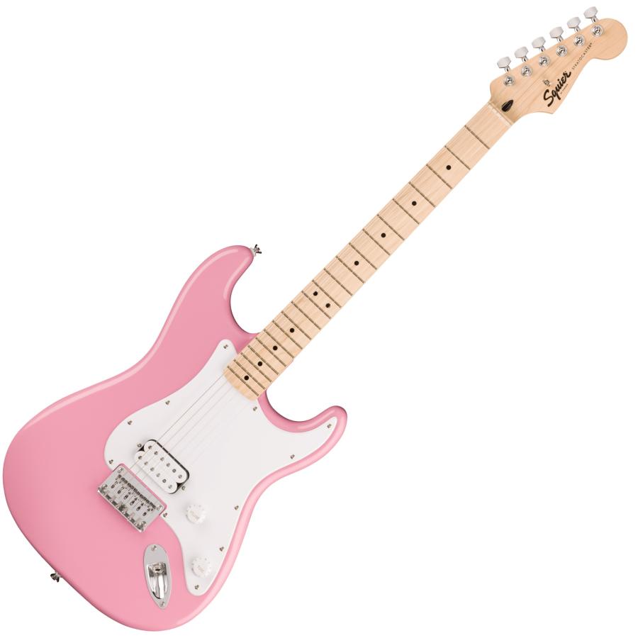 エレキギター SQUIER スクワイヤー BULLET STRAT ピンク 純正ソフト