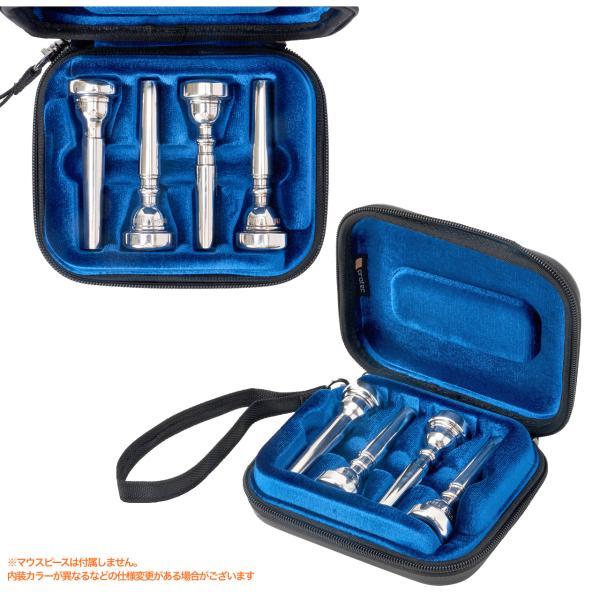 PROTEC(プロテック) BM221 トランペット マウスピースホルダー マウスピース 4本 ポーチ ケース trumpet  mouthpiece pouch ZIP CASE 北海道 沖縄 離島不可の画像