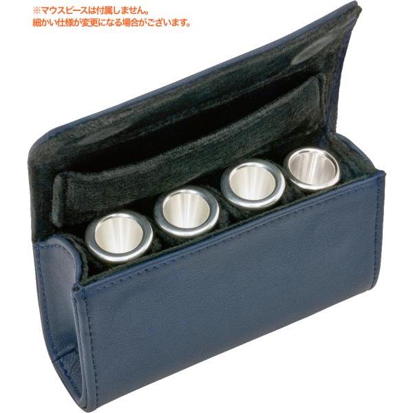 PROTEC(プロテック) A270NB フレンチホルン ネイビーブルー マウスピース ポーチ ケース 4本 合成皮革 french horn mouthpiece pouch 北海道 沖縄 離島不可｜watanabegakki｜04