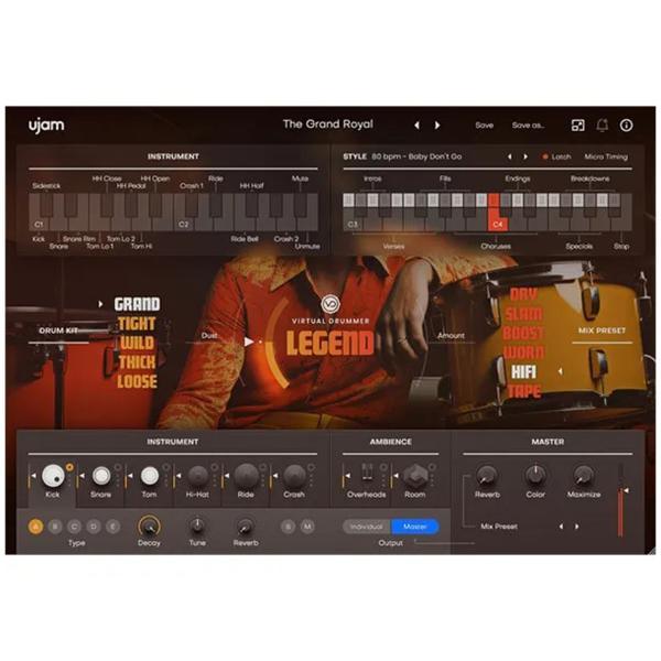 UJAM(ユージャム) Virtual Drummer LEGEND ドラム音源 70年代