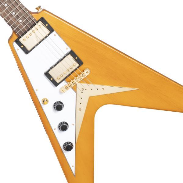 Epiphone(エピフォン) 1958 Korina Flying V Aged Natural 左用 フライングＶ コリーナ エレキギター レフトハンド【春特価！ピック20枚プレゼント 】｜watanabegakki｜03