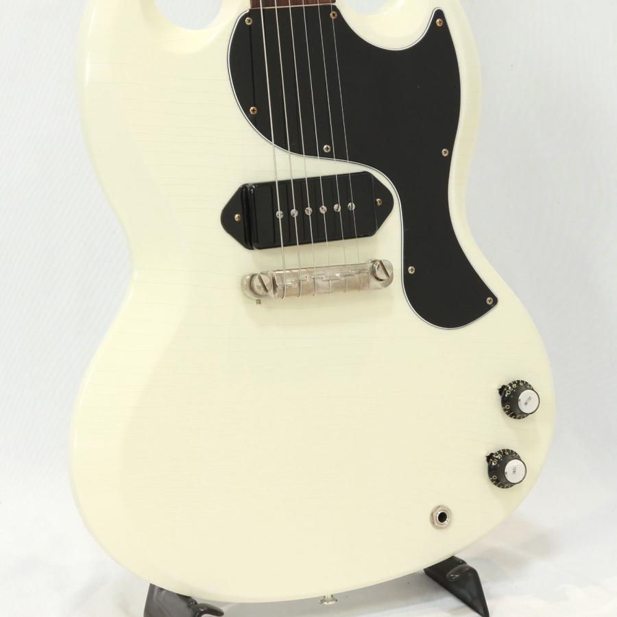 Custom Shop Japan Limited Run Murphy Lab 1963 SG Junior Lightning Bar Polaris White Ultra Light Aged   401393【プレゼント 【LightWeight】 A 】